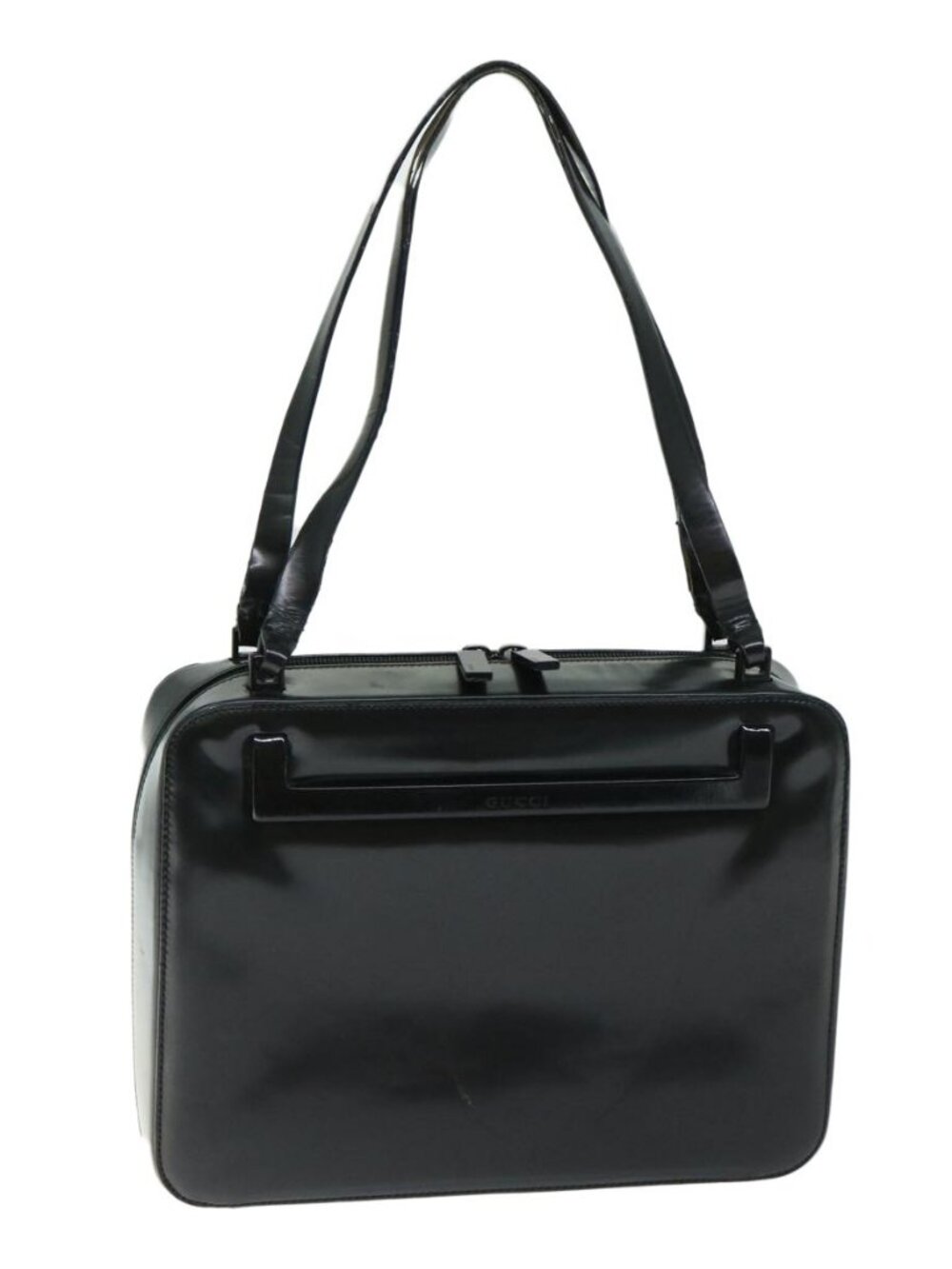 GUCCI Hand Bag Leather Black 001 3091 002113 Auth im458